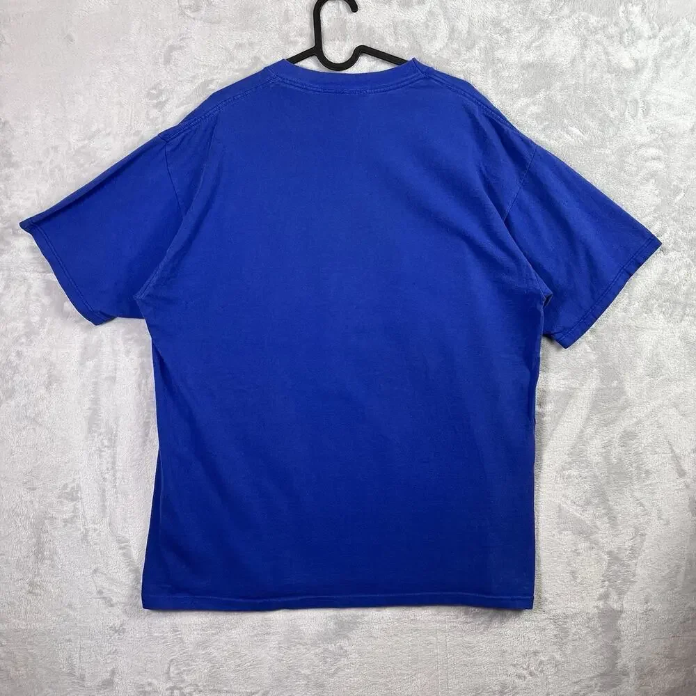 Vintage 1996 New York Mets T-Shirt Men's XL Blue/Orange‎ Chalkline Made in USA